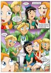  2girls candace_flynn comic helping_out_a_friend jeremy_johnson multiple_girls palcomix phineas_and_ferb stacy_hirano tagme 