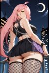  1girl ai_generated ass big_breasts fishnets long_hair nenefthivt pink_hair shirt skirt solo tagme vtuber 