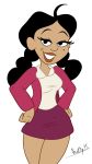 1girl disney penny_proud seductive short_skirt skirt solo the_proud_family