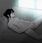 aizawa_shouta black_hair closed_eyes erect_penis fapping male male_only masturbation my_hero_academia sexy shouta_aizawa