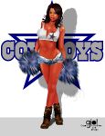 america's_team cheerleader dallas_cowboys dark_skin fan football sports