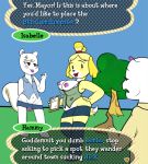 1girl animal_crossing anthro breasts canine crossdressing dog furry girly group hammy isabelle_(animal_crossing) lipstick male mammal marshal_(animal_crossing) nintendo video_games