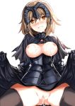 1girl akagami25 armor armored_dress blonde_hair blush braid breasts breasts_outside cum cum_in_pussy cum_on_body cum_on_breasts cum_on_upper_body dress facial fate/apocrypha fate/grand_order fate/stay_night fate_(series) gauntlets headpiece highres jeanne_alter long_hair nipples purple_eyes ruler_(fate/apocrypha) ruler_(fate/grand_order) single_braid skirt skirt_lift solo thighhighs uncensored