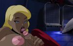 1boy 1girl big_breasts black_canary breasts cheating cuckold dark_skin dc_comics dcau drawn-hentai foreskin gif justice_league licking long_hair male male/female netorare nipples oral penis penis_lick sex sexy sexy_breasts stroking_penis tagme the_flash tongue tongue_out