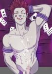 bermudabiangel cards cum hisoka_morow hunter_x_hunter looking_at_viewer yaoi