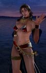  1girl alluring bolivia female_abs harem_outfit hot infinite_azure infinite_azure_2 insanely_hot julia_chang namco night_sky salar_de_uyuni salt_flat sexy stars tekken tekken_7 voluptuous 