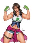 alluring athletic_female bowalia breasts female_abs fit_female flexing hot insanely_hot julia_chang muscular_female namco sexy shorts tekken tekken_7 voluptuous