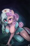  1girl anthro breasts equine friendship_is_magic furry halloween holidays horse lumineko mammal my_little_pony nurse pony screw_loose_(mlp) screwball_(mlp) stitches 