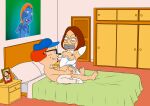  bondage breasts cowgirl_position erect_nipples family_guy glasses meg_griffin neil_goldman stockings thighs 