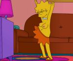 big_breasts dancing gif lisa_simpson lisalover living_room screenshot_edit the_simpsons topless