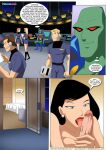 alien black_canary comic dc_comics dcau fellatio green_heat justice_league licking_penis lois_lane martian_manhunter oral palcomix penis_lick supergirl tagme vixen_(dc)