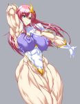  big_breasts breasts fbb gundam_seed hair meer_campbell muscle pink_hair 