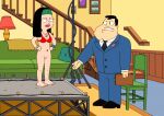  american_dad bra edit father_&amp;_daughter hands_on_hips hayley_smith no_panties shaved_pussy stan_smith thighs 