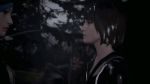 3d chloe_price gif hugging kissing life_is_strange max_caulfield outside rain romantic wet yuri