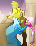 blue_diamond blue_diamond_(steven_universe) cartoon_network inkershike pink_diamond pink_diamond_(steven_universe) steven_universe yellow_diamond yellow_diamond_(steven_universe) yuri