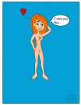  big_breasts blue_background breasts comic disney disney_channel heart kim_possible kimberly_ann_possible matiriani28 nipples nude older older_female taking_off_clothes young_adult young_adult_female young_adult_woman 