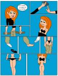  big_breasts blue_background breasts comic disney disney_channel kim_possible kimberly_ann_possible matiriani28 nipples nude older older_female pussy taking_off_clothes young_adult young_adult_female young_adult_woman 