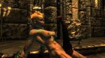 abs female_muscle futanari horsecock huge_penis intersex penis skyrim