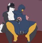 1girl absurd_res anthro anthro_on_anthro anthro_penetrated anthro_penetrating anthro_penetrating_anthro avian big_breasts bird bodily_fluids breasts canid canine canis cum cum_inflation cum_inside duo elektr0 female_penetrated furry genital_fluids high_res inflation lactating male male/female male_penetrating male_penetrating_female mammal nipple_fetish nipple_pinch nipple_play nude penetration pinch pubes spread_legs spreading thick_thighs topaz_(elektr0) wolf