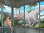  breasts bryce_dallas_howard claire_dearing dinosaur hair indominus_rex jurassic_park jurassic_world nude real_person red_hair turn_on 