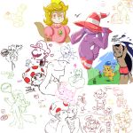  bowser buzzy_beetle celestial ghost ghost_girl goomba koopa koopa_troopa luigi mushroom_people nintendo paper_mario paper_mario:_the_thousand_year_door pokey princess_peach purple_skin shadow_siren super_mario_bros. toad_(mario) vivian_(paper_mario) yoshi_egg 