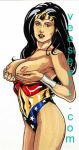  armpit bosoms breasts dc_comics grope hair horny lipstick nipples wonder_woman 