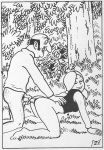 monochrome noushka_(tintin) on_all_fours outdoor_sex roberto_rastapopoulos_(tintin) the_adventures_of_tintin vaginal