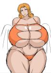 bikini bleach gigantic_ass gigantic_breasts grey_eyes hourglass_figure milf momiji_(artist) orange_hair rangiku_matsumoto sexy sexy_ass sexy_body sexy_breasts towel