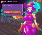 cass erect_nipples gloves hat horny_holidays latex mz87 orange_(fruit) orange_gloves photoshop purple_clothes purple_dress purple_eyes purple_hair purple_hat skin_tight witch