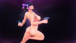 16:9_aspect_ratio 3d ass breasts brown_hair cap dzooworks femscout genderswap gun high_resolution hips large_filesize nude ponytail pose ribbon scout team_fortress_2 tied_hair very_high_resolution weapon