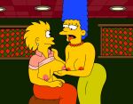 breasts erect_nipples holding_breast incest lisa_simpson marge_simpson mother_&_daughter the_simpsons