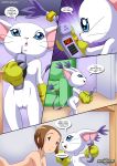 2girls digihentai digimon digimon_rules2 gatomon kari_kamiya multiple_girls tagme