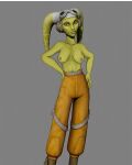 1girl breasts female green_eyes green_skin hera_syndulla nipples star_wars star_wars_rebels