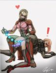  2girls anal_beads ass dildo looking_back metal_gear_rising mistral multiple_girls pumpkinsinclair yuri 