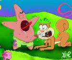 cum furry moan patrick_star sandy_cheeks spongebob_squarepants squirrel starfish xl-toons