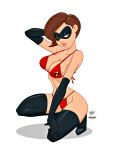  boots bra breasts disney elastigirl gloves panties phillipthe2 the_incredibles white_background 