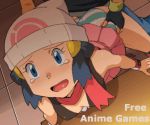 1boy 1girl ash_ketchum bare_arms blue_eyes blue_hair blush breasts clothed clothed_sex crying dawn dawn_(pokemon) doggy_position female female_human gif hat hikari_(pokemon) human human/human male male/female male_human panties pokemon pokemon_(anime) ryunryun satoshi_(pokemon) sex skirt skirt_around_belly skirt_lift sleeveless striped_panties table taken_from_behind