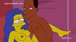 animated bbc bedroom blue_eyes bouncing_breasts brown_skin carl_carlson dark-skinned_male dark_skin dat_ass hair_down legs_up licking_pussy looking_at_each_other loop looping_animation marge_simpson missionary missionary_position nipples nude pussy pussylicking shaved_pussy smile sound tagme the_simpsons thrusting_into_pussy vaginal webm yellow_skin