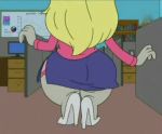  american_dad animated animated_gif blonde_hair gif laura_van_der_booben roger_(american_dad) 