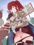 1boy 1girl anna_(fire_emblem) boris_(noborhys) censored cum cum_on_penis dress_lift fire_emblem fire_emblem_heroes gold_eyes grabbing_penis hooker imminent_sex masturbation money nintendo penis pubic_hair pussy pussy_juice red_hair