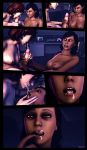 1girl 3d commander_shepard cum cum_in_mouth cum_swap femshep hetero male mass_effect reluctant samantha_traynor source_filmmaker threesome vaurra