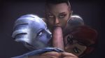 1boy 3_girls 3d commander_shepard fellatio femshep gif glansjob hetero jack_(mass_effect) liara_t'soni licking_penis looking_at_viewer loop male male/female mass_effect nikususfm oral penis pov source_filmmaker triple_fellatio