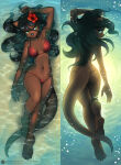  1girl abluedeer female lei-lani otter solo the_depths underwater water 