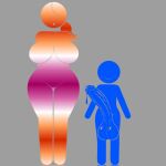  1boy 1girl 1girls big_breasts big_penis erect huge_cock lesbian_female lesbian_pride_colors lesbian_with_male midget orientation_play original pictogram pictographics precum precum_drip self_upload sexuality_change shortstack size_difference small_but_hung stick_figure tagme unepicroachy veiny_penis yuri 