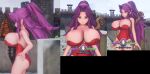  3d angela_(seiken_densetsu_3) angela_(trials_of_mana) big_breasts breasts gigantic_breasts huge_breasts purple_hair round_breasts seiken_densetsu seiken_densetsu_3 trials_of_mana 
