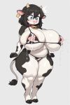  1girl 1girl ai_generated anthro anthro_female anthro_focus anthro_only belly_button big_breasts big_breasts bikini bikini_bottom bikini_top black_fur black_hair blue_eyes breast_milk breast_milk_squirt cow_bikini cow_ears cow_girl cow_horns cow_print_bikini cow_tag cow_tail cowbell cowgirl cub cub_female ear_tag female_anthro female_cub female_focus female_only full_body furry furry_female furry_only hooved_toes hooves hooves_and_horns huge_breasts huge_thighs looking_at_breasts looking_at_own_breasts medium_hair milk milk_squirt milking milking_breasts navel oppai oppai_loli oversized_breasts see-through_bikini see-through_clothes see-through_clothing see-through_top shortstack simple_background slightly_chubby slightly_chubby_anthro slightly_chubby_female solo_anthro solo_female solo_focus tagme thick_thighs tight_bikini transparent_bikini transparent_clothing tummy two-tone_fur wet_bikini white_fur young young_anthro young_female 