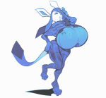 1girl 1girl anthro ass big_ass blue_body blue_eyes blue_fur blue_hair blue_skin breasts curvy_figure fire fur hair high_res submarine_screw tail thick_thighs wide_hipped_anthro wide_hipped_female wide_hips