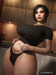  1girl 1girl 1girls 2026 3d ada_wong ada_wong_(adriana) areola areolae_visible_through_clothing big_areolae big_breasts big_lips big_nipples biohazard black_hair bracelet breasts brown_eyes brown_nail_polish chubby chubby_female digital_art digital_artwork_(media) digital_media digital_media_(artwork) earrings enormous_breasts eyeshadow fat_pussy female_only female_pubic_hair front_view hairy heavy_makeup hoop_earrings huge_thighs jewelry legs_together lipstick long_eyelashes looking_at_viewer nail_polish navel nipples nipples_visible_through_clothing painted_nails panties plump_lips pubes pubic_hair pubic_hair_peek pussy_bulge pussy_hair red_lipstick resident_evil resident_evil_2 resident_evil_2_remake resident_evil_4 resident_evil_4_remake shirt short_hair standing supernovax t-shirt underwear underwear_only upper_body 