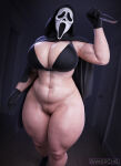 1girl 1girls 3d 3d_(artwork) amber_freeman_(scream) ass big_ass big_breasts big_breasts big_thighs bikini black_boots boots bottomless bra breasts breasts_bigger_than_head exposed exposed_pussy ghostface gigantic_ass gigantic_breasts gigantic_thighs halloween huge_ass huge_breasts huge_thighs hyper hyper_ass hyper_breasts hyper_thighs knife mask masked masked_female muscular muscular_female no_panties puffy_pussy pussy sandreiio scream_(franchise) tagme thick_thighs thighhigh_boots thighs unrealistic_proportions