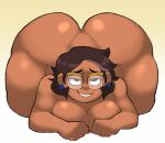 acidsticky ass_bigger_than_head bedroom_eyes bent_over big_ass big_breasts brown_eyes brown_hair camila_noceda chubby chubby_female dark-skinned_female disney disney_channel earrings glasses grey_hair grin huge_ass latina latina_milf looking_at_viewer milf on_all_fours overweight overweight_female seductive seductive_look seductive_smile short_hair smile smiling_at_viewer squished_breasts the_owl_house thick_ass thick_thighs wide_hips